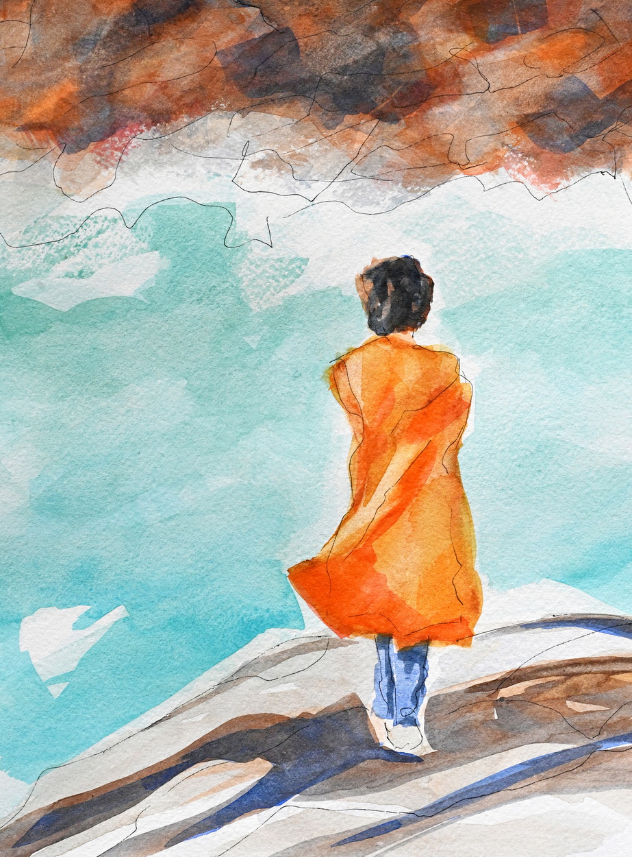 13. Contemplating Nubble Surf